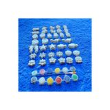 magnocandles 38 adet (3D) Hayvanlar ve Çiçekler Taş Boyama Figür çocuk Gelişimi Etkinlik Taş boyama Set