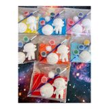 magnocandles Uzay Seti 15 Adet Taş Boyama Seti/ Astronot ve Dünya - Karne Hediyesi, Doğum günü Hediyesi, OKul Etkinlik, Aile Etkinlik, Tatil Hediyesi