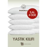 Magnolia 1 Adet Pamuklu 50x70 Beyaz Fermuarlı Yastık Kılıfı | İç Astar