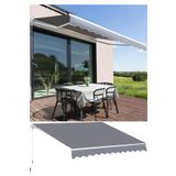 Magnotto Balkon Teras Tente Çadır Gölgelik Teleskopik Açılır Kapanır Katlanır Tente Bahçe Kafe Restoran Lokanta Tente 2 X 3 Metre