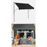 Magnotto Balkon Teras Tente Çadır Gölgelik Teleskopik Açılır Kapanır Katlanır Tente Bahçe Villa Kafe Restoran Dükkan İşyeri Lokanta Tentesi 250x130 cm