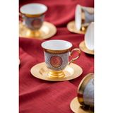 Magnus 6 Kişilik Kahve Fincanı Takımı - 90 ml - Renkli