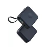 Magpac Mini Plus Dijital 10.000 Mah Type-C Telefon Saat Kablosuz Şarj Destekli Magsafe Powerbank - Lacivert