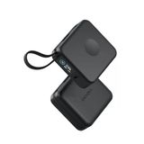 Magpac Mini Plus Dijital Göstergeli 10.000 Mah - 20W Type-C Ve 15W Kablosuz Pd Hızlı Şarj Magsafe Powerbank - Siyah