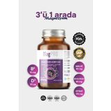MagPRO Magnezyum (SİTRAT, MALAT, BİSGLİSİNAT) Complex 250 Mg Vitamin B6 & Vitamin D3 Kompleks (60 KAPSÜL)