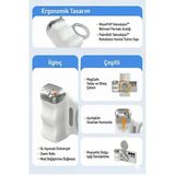 Magsafe Selfie Çubuğu Kamera Kolu Profesyonel Çekim Zoom Mirem0015k-Selfie Gri