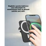 Magsafe Uyumlu 360° Döner Araç Telefon Tutucu Hızlı Şarjlı