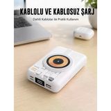 Magsafe Uyumlu Kablosuz Powerbank Hızlı Şarj Özellikli Yeni Nesil