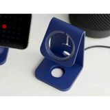 Magsafe Uyumlu Masaüstü Telefon Tutucu Stand - iPhone Uyumlu Masa Üstü Şarj Standı - Lacivert