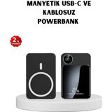 Magsafe Uyumlu Powerbank 20W Pd 15W