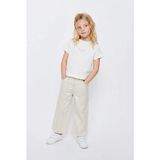 Magu Erkek Çocuk Pamuklu Beyaz T-Shirt Gri Pantolon Takım - 3 - 4 Yaş - Karışık
