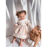 Magu Kız Çocuk Bej Fistolu Vintage Elbise - 2 - 3 Yaş - Karışık