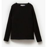 Magu Kız Çocuk Pamuklu Kışlık Uzun Kollu Basic Body Sweatshirt - Siyah - 4 - 5 Yaş