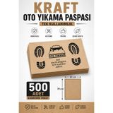 MAGUREX Kraft Oto Yıkama Paspası Paket – Tek Kullanımlık Oto İç Koruma Kağıdı – Araç Zemin Koruma 35x46