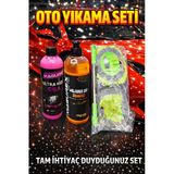 Magurex Oto Yıkama Seti Ultra Hızlı Cila+Cilalı Şampuan+Mikrofiber Araç Yıkama Mopu(Yedek Moplu)
