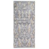Maha Gri Modern Modern Geometrik Etnik Eskitme Desenli Boho Makinada Yıkanabilir Hafif Hav Toz Vermez Leke Tutmaz Kaymaz Taban Dijital Makine Baskı Halı Oturma Odası Salon Yolluk Koridor Mutfak Halısı