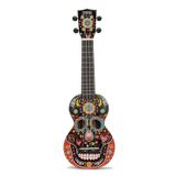 Mahalo Art Series Soprano Ukulele (Black Skull)