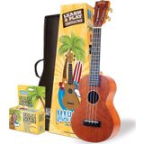 Mahalo MJ2TBRK Java Series Concert Ukulele Seti (Trans. Brown)