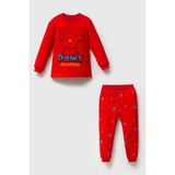 Mahfel %100 Pamuklu Bebek&çocuk Pijama Takımı S. Ayıcık Kırmızı - 6 Yaş