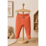 Mahfel %100 Pamuklu Fitilli Bebek Alt Pantolon Kiremit - 9 - 12 Ay - Regular