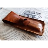 Mahfuz Crazy Gerçek Deri Özel Kalemleriniz Için Kalemlik ( 2*3 Kalem Için ) 27 cm \ 6 cm Lmn4 - Kahve
