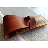 Mahfuz Crazy Gerçek Deri Özel Kalemleriniz Için Kalemlik ( 2*3 Kalem Için ) 27 cm \ 6 cm NLU17 - Kahve
