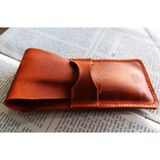 Mahfuz Crazy Gerçek Deri Özel Kalemleriniz Için Kalemlik ( 3*4 Kalem Için ) 28 cm \ 8 cm Büyük Boy Nlu4 - Kahve - Gold