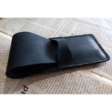 Mahfuz Crazy Gerçek Deri Özel Kalemleriniz Için Kalemlik ( 3*4 Kalem Için ) 28 cm \ 8 cm Büyük Boy NLU40 - Lacivert