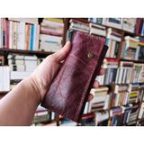 Mahfuz Crazy Gerçek Deri Tamamen El Emeği Özel Kalemleriniz Için Kalemlik Kalemkutu (8*18CM ) DAK263 - Bordo