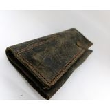 Mahfuz Crazy Gerçek Deri Tamamen El Emeği Özel Kalemleriniz Için Kalemlik Kalemkutu (8*18CM ) NLU101 - Yeşil