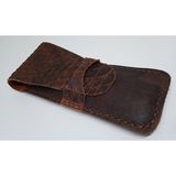 Mahfuz Crazy Hors Gerçek Deri Özel Kalemleriniz Için Kalemlik 2 x 3 Kalem Için 27 cm 6 H0703 - Kahve