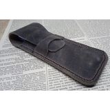 Mahfuz Crazy Hors Gerçek Deri Özel Kalemleriniz Için Kalemlik Kalem Kutu ( 2*3 Kalem Için ) 27 cm 6 cm 8A2 - Acı Kahverengi