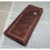 Mahfuz Crazy Hors Gerçek Deri Tamamen El Emeği Özel Kalemleriniz Için Kalemlik Kalemkutu 8 x 18 cm 15N4
