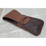 Mahfuz Crazy Hors Hakiki Deri El Emeği Kalemlik Kalem Kutu 27 cm 6 cm 07K1 - Acı Kahverengi