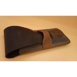 Mahfuz Crazy Hors Hakiki Deri El Emeği Kalemlik Kalem Kutu 27 cm 6 cm 5A2 - Açık Kahve