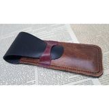 Mahfuz Crazy Hors Hakiki Deri El Emeği Kalemlik Kalem Kutu 27 cm 6 cm HHH0702D - Kahverengi