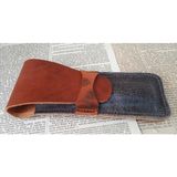 Mahfuz Crazy Hors Hakiki Deri El Emeği Kalemlik Kalem Kutu 27 cm 6 cm HHH0702H - Kahverengi