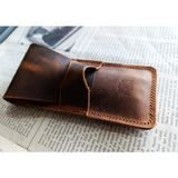 Mahfuz Gerçek Deri Özel Kalemleriniz Için Kalemlik ( 2*3 Kalem Için ) 27 cm \ 6 cm NLU89 - Kahve
