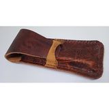 Mahfuz Gerçek Deri Özel Kalemleriniz Için Kalemlik Kalem Kutu ( 2*3 Kalem Için ) 27 cm 6 cm HEPSI10D - Kırmızı