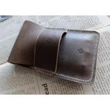 Mahfuz Gerçek Deri Özel Kalemleriniz Için Kalemlik Kalem Kutu ( 5*6 Kalem Için ) 28 cm \ 9.5 cm DAK102 - Gri