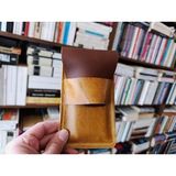 Mahfuz Gerçek Deri Özel Kalemleriniz Için Kalemlik Kalem Kutu ( 5*6 Kalem Için ) 28 cm \ 9.5 cm DAK150 - Kahve - Gold