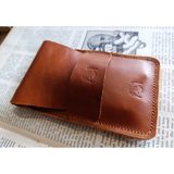 Mahfuz Gerçek Deri Özel Kalemleriniz Için Kalemlik Kalem Kutu ( 5*6 Kalem Için ) 28 cm \ 9.5 cm NLU131 - Kahverengi