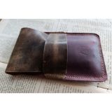 Mahfuz Gerçek Deri Özel Kalemleriniz Için Kalemlik Kalem Kutu ( 5*6 Kalem Için ) 28 cm \ 9.5 cm NLU290 - Kahve - Gold