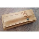 Mahfuz Gerçek Deri Tamamen El Emeği Özel Kalemleriniz Için Kalemlik Kalemkutu 8 x 18 cm 15T4