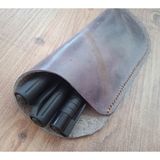 Mahfuz Hakiki Deri El Emeği Özel Kalemleriniz Için Kalem Kutu 17,5 cm 7 cm ( 3-4 Kalem Için ) 10NE