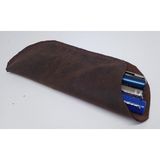 Mahfuz Hakiki Deri El Emeği Özel Kalemleriniz Için Kalemlik Kalem Kutu 17,5 cm 7 cm ( 3-4 Kalem Için ) 27ND