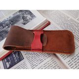 Mahfuz Hakiki Deri El Emeği Özel Kalemleriniz Için Kalemlik Kalem Kutu 27 x 6 cm - Kahverengi