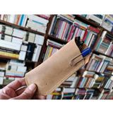 Mahfuz Hakiki Deri Tamamen Emeği 17,5 x 7 cm Gözlük Kılıfı - Kalem Kutu NLU399 - Kahverengi