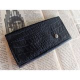 Mahfuz Leather Crazy Gerçek Deri Tamamen El Emeği Özel Kalemleriniz Için Kalemlik Kalemkutu (8*18CM ) DAK241 - Siyah
