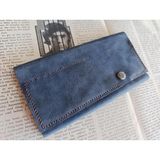 Mahfuz Leather Crazy Gerçek Deri Tamamen El Emeği Özel Kalemleriniz Için Kalemlik Kalemkutu (8*18CM ) DAK261 - Lacivert